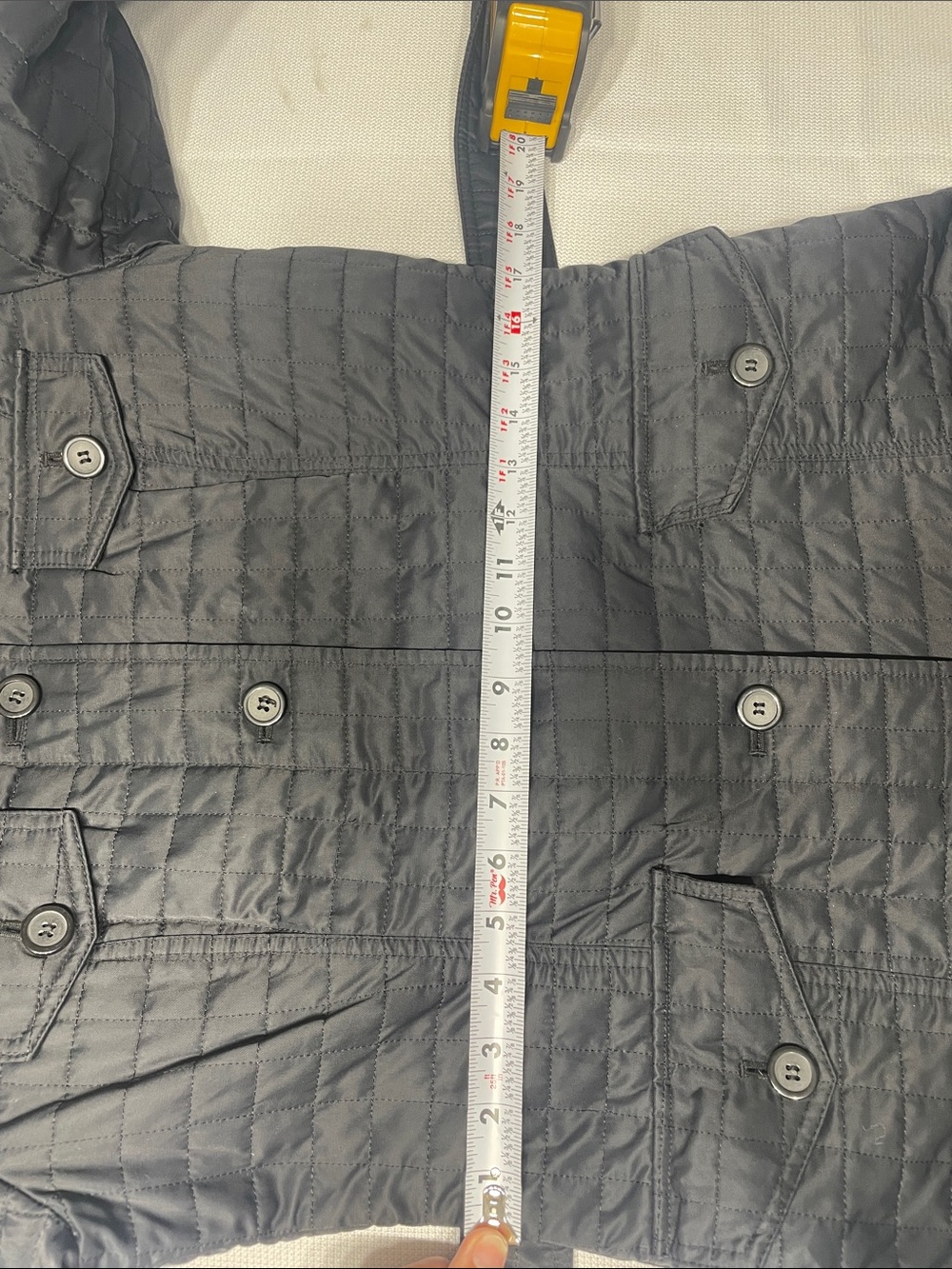 Express black quilted trench coat 
Size 8. Y2K Lightweight. Preowned. - Picture 11 of 12